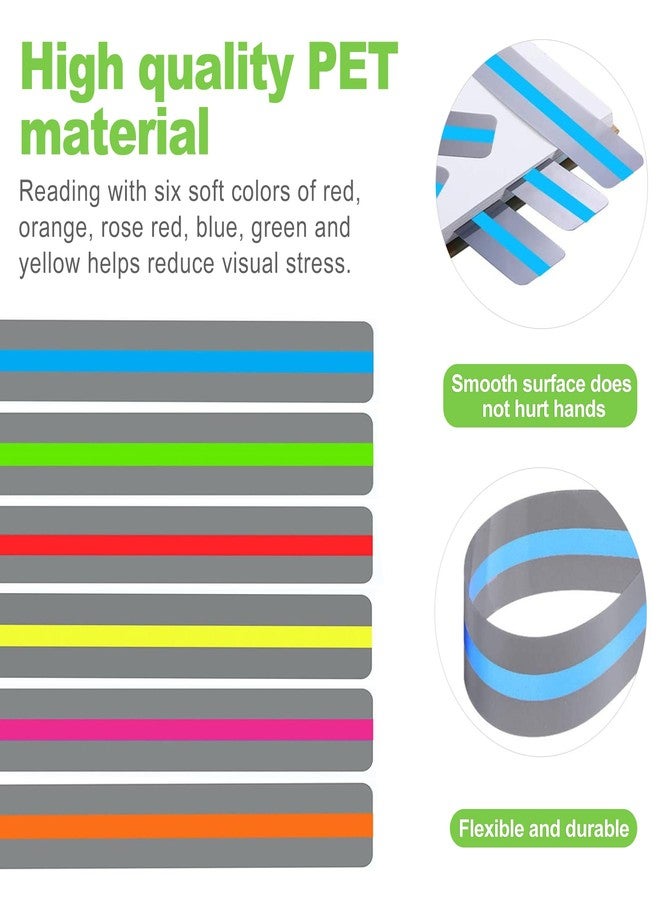 CeroDimo 18 Pcs Guided Reading Strips, Dyslexia Tools, Reading Trackers, Highlight Strips and Bookmarks, Reading Guide, Assorted Colors Help with Dyslexia for Children and Teacher Supply Assistant - Image 3