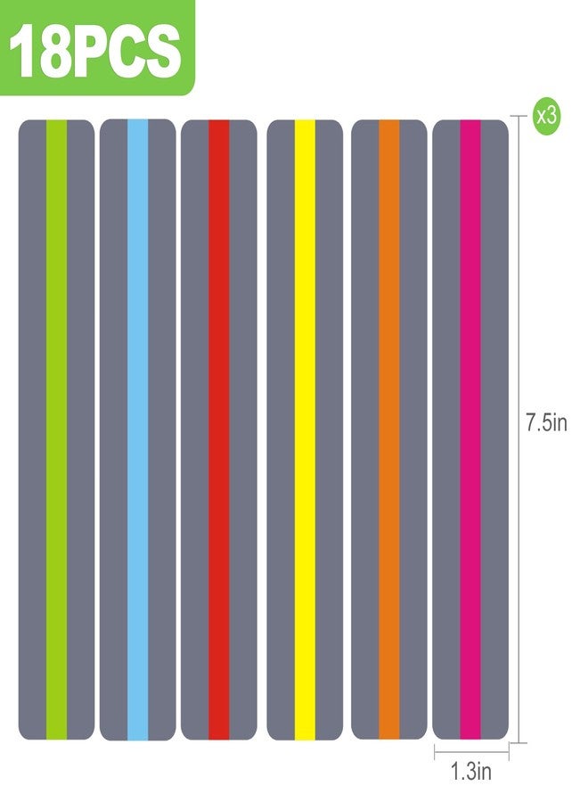 CeroDimo 18 Pcs Guided Reading Strips, Dyslexia Tools, Reading Trackers, Highlight Strips and Bookmarks, Reading Guide, Assorted Colors Help with Dyslexia for Children and Teacher Supply Assistant - Image 2