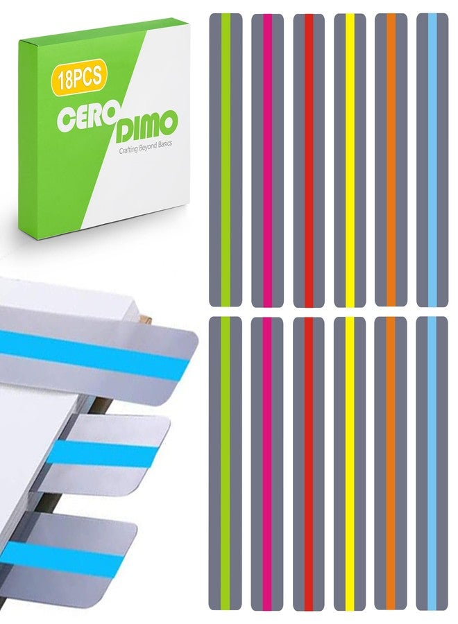 CeroDimo 18 Pcs Guided Reading Strips, Dyslexia Tools, Reading Trackers, Highlight Strips and Bookmarks, Reading Guide, Assorted Colors Help with Dyslexia for Children and Teacher Supply Assistant - Image 1
