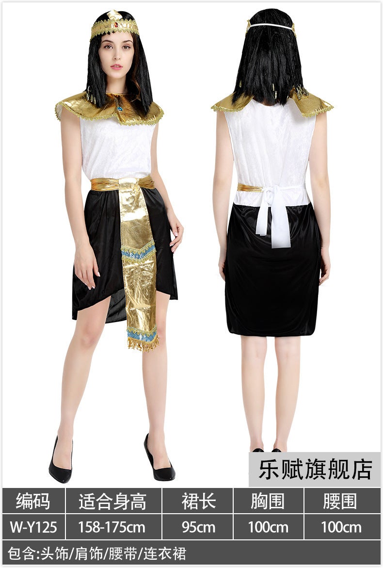 Halloween Adult Egyptian Pharaoh Costume Golden Cloak Pharaoh 120 - Image 4