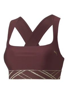 PUMA Mid Impact Deco Glam Womens Training Bra  - Image 1