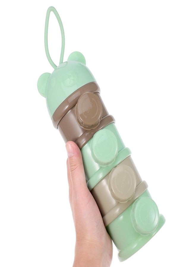 SUPVOX Portable Milk Powder Box 4 Layers Leakproof Baby Formula Container with Silicone Seal for on-the-Go Feeding and Snack Storage - Image 5