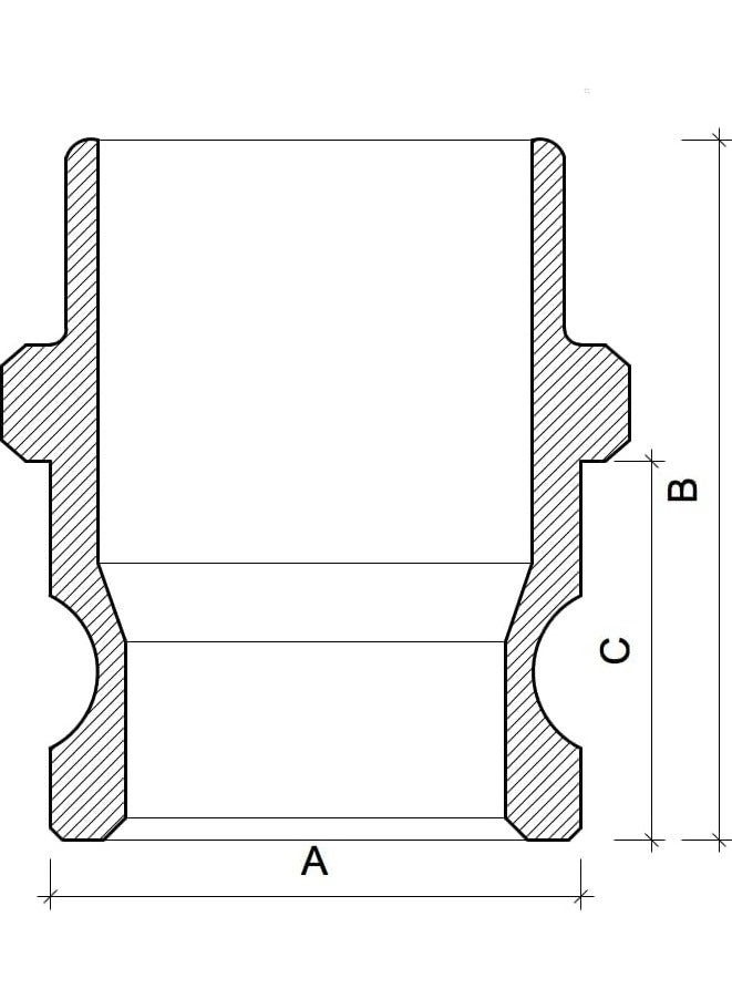 Aluminium Camlock Coupling Part F (BSPT 5'') - Image 2