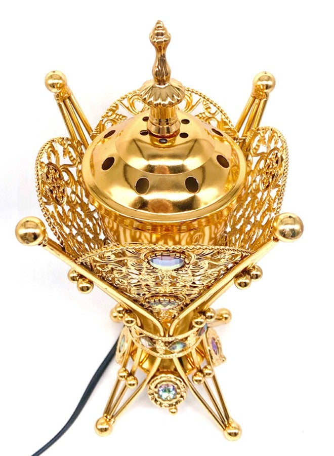 Electric Arabic Incense Burners plug Censer , Tower Shape Metal Vintage Incense Burner - Image 2