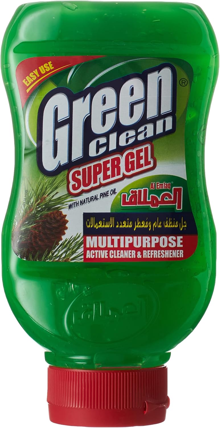 Green Clean Super Gel – Multi-Purpose Cleaner – Green Pine Oil Scent – Easy Squeeze Bottle – 600g - ( BY Al Emlaq ) - Image 1