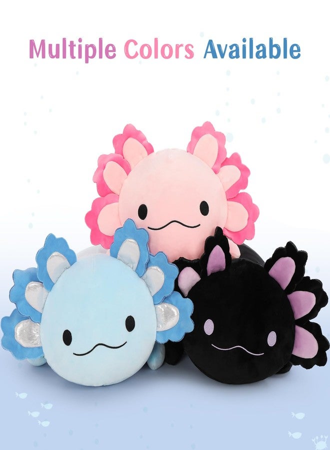 MaoGoLan Giant Axolotl Plush with 3 Baby Axolotl Inside - 23.5" Soft Stuffed Animal Throw Pillow - Blue - Image 5