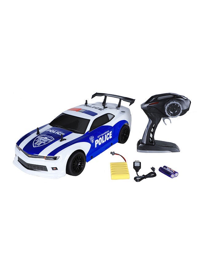 D-Power Speed Racing Rc Police Car, Hobby Grade High Speed Remote Control Car For Kids, Rtr 1:10 Scale, 2.4Ghz - Blue - Image 3
