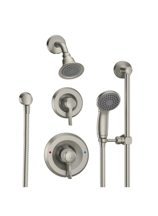 MOEN T8342EP15CBN Commercial M-Dura Posi-Temp Shower Trim Kit without Valve, 1.5-gpm, Classic Brushed Nickel - Image 1