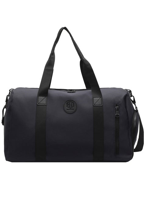 Qiccijoo Travel Duffel Bag Carry on Bag with Shoes Compartment and Wet Pocket for Men Women,35L Weekend Overnight Bag Sports Gym Bag(Blue)