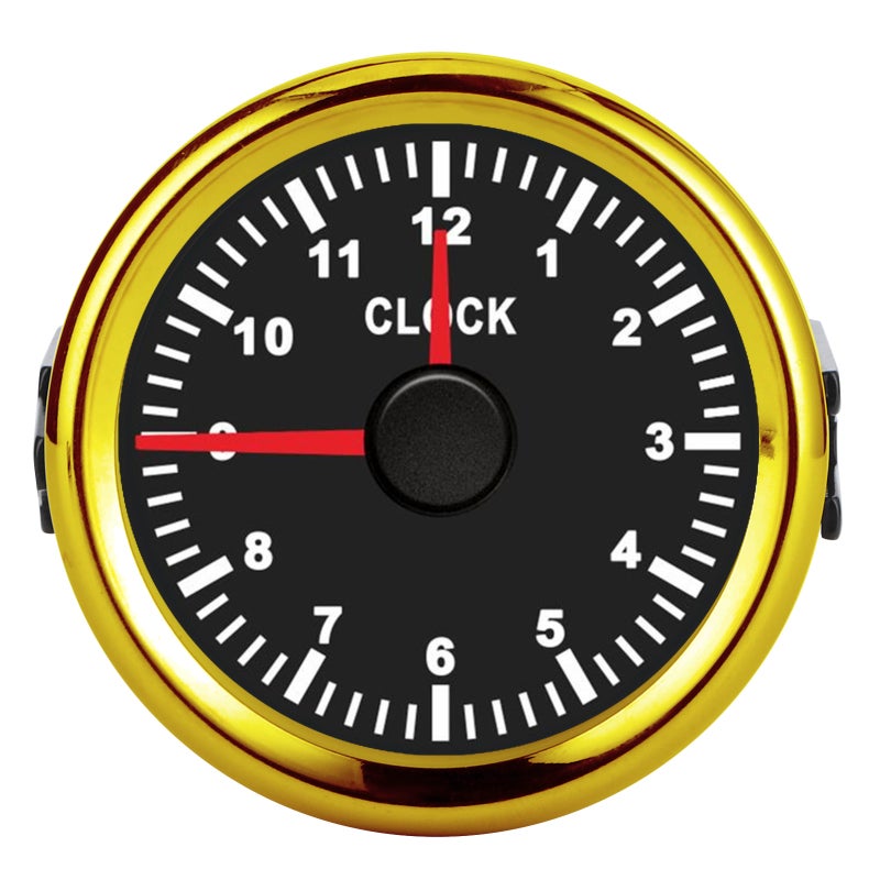 Universal Hour Meter: 12V/24V IP67 Waterproof Gauge - 316L Stainless Steel Front Cover Ring Anti-Fog Curved Glass for Marine Boat Yacht RV Automotive Motorcycle Vehicle Engine - Image 2