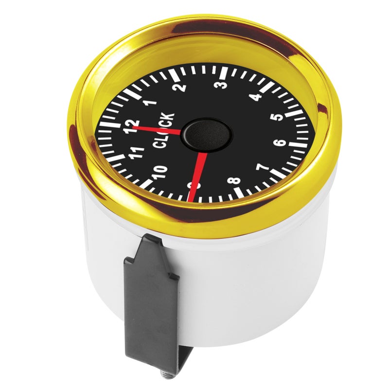 Universal Hour Meter: 12V/24V IP67 Waterproof Gauge - 316L Stainless Steel Front Cover Ring Anti-Fog Curved Glass for Marine Boat Yacht RV Automotive Motorcycle Vehicle Engine - Image 3