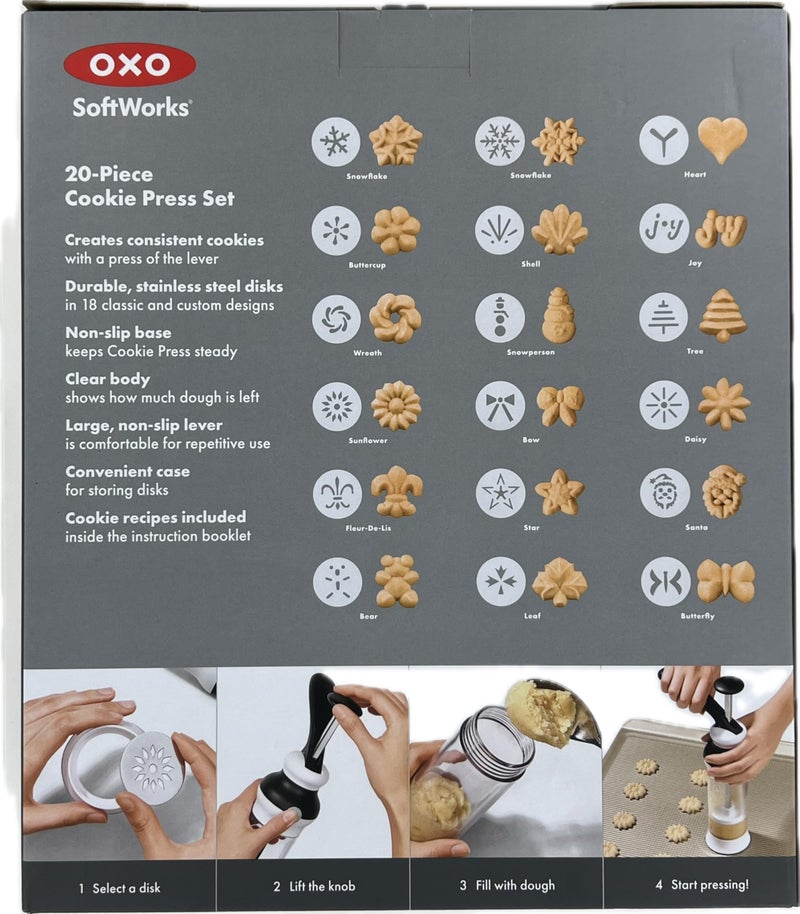 OXO Softworks 20-Piece Cookie Press Set - Image 2
