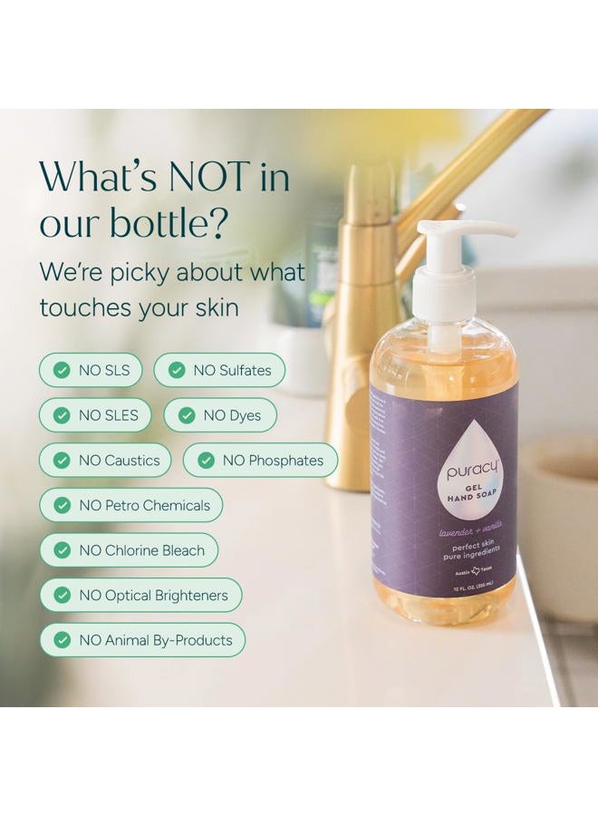 puracy Foaming Hand Soap Refill - Plant-Powered Natural Hand Soap As Seen on TikTok, Non-Toxic, Sulfate-Free Liquid Soap, Moisturizing Foam Handwash Liquid (Lavender & Vanilla, 48 fl oz) - Image 5