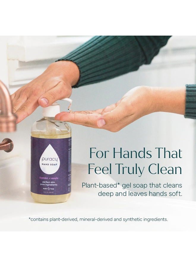 puracy Foaming Hand Soap Refill - Plant-Powered Natural Hand Soap As Seen on TikTok, Non-Toxic, Sulfate-Free Liquid Soap, Moisturizing Foam Handwash Liquid (Lavender & Vanilla, 48 fl oz) - Image 2
