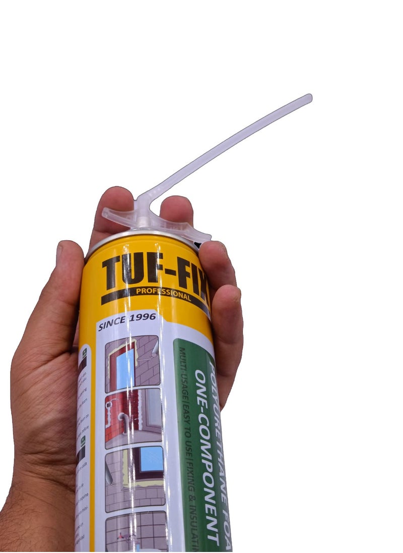Tuf-Fix - 3 pack of Gaps & Cracks Fill Spray Foam Sealant Polyurethane Expanding Foam Insulation, 750ML , Tuf-Fix - Image 1