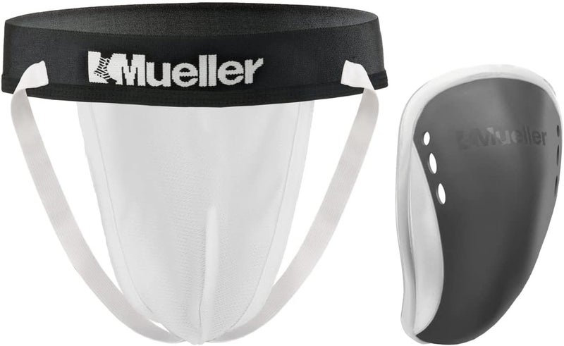 Mueller داعم رياضي للرجال مع كوب فليكس شيلد، جوكستراپ للبالغين للرياضة - Image 1
