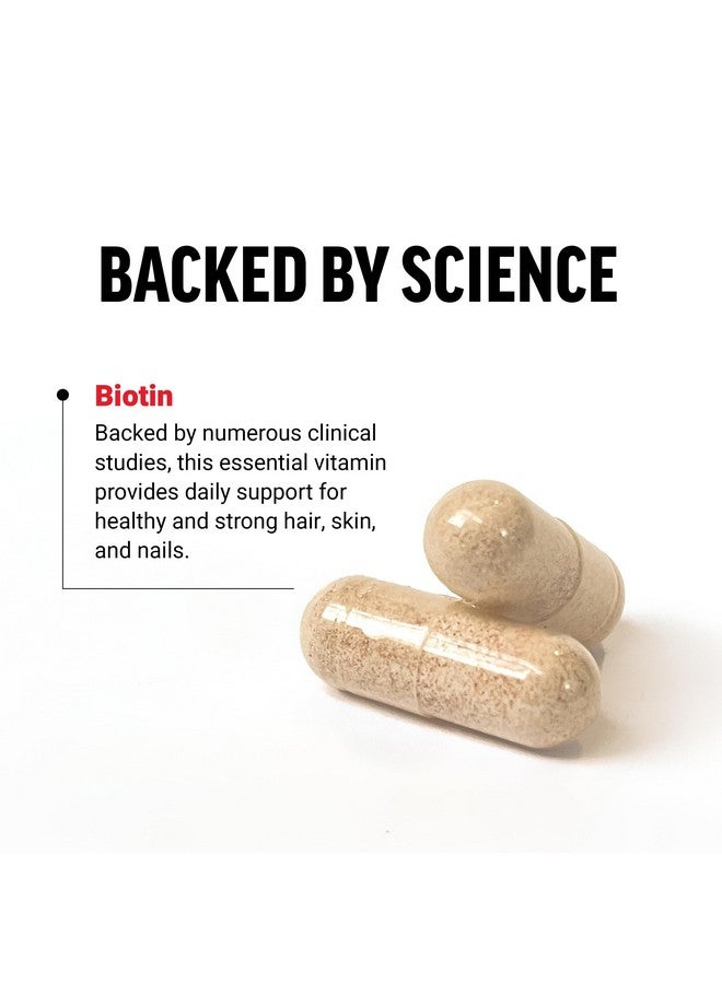 FORCE FACTOR Biotin 10000mcg, Biotin Supplement for Healthier Hair, Skin, and Nails, Hair Growth Supplement with Biotin Vitamins, Vegan Biotin, Non-GMO, 100 Vegetable Capsules - Image 3