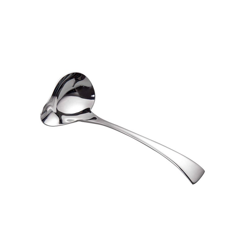 IMEEA Small Sauce Ladle with Pouring Spout 1810 Stainless Steel Sauce Drizzle Spoon 7inch