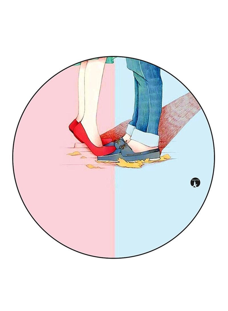 RKN Boy And A Girl Printed Mouse Pad  Multicolour