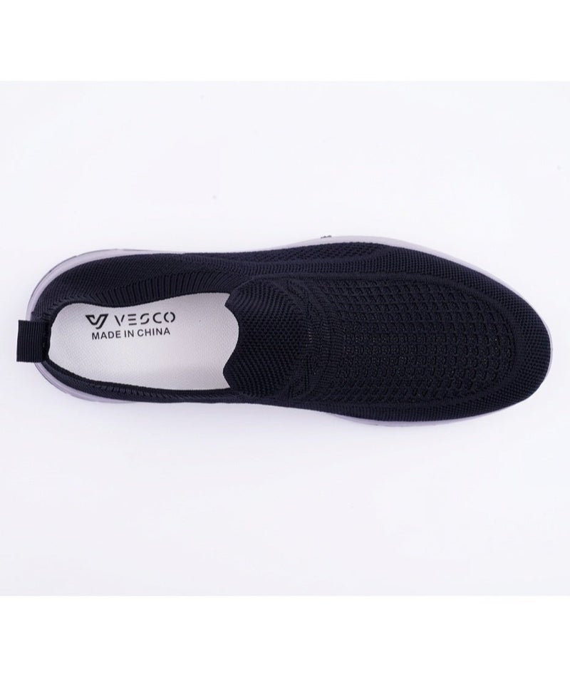 VESCO أحذية VESCO الرجالية الكاجوال بدون رباط | أحذية رياضية خفيفة الوزن بنسيج مطاطي | أحذية مريحة وقابلة للتنفس للمشي | سهلة الارتداء للاستخدام اليومي - Image 2