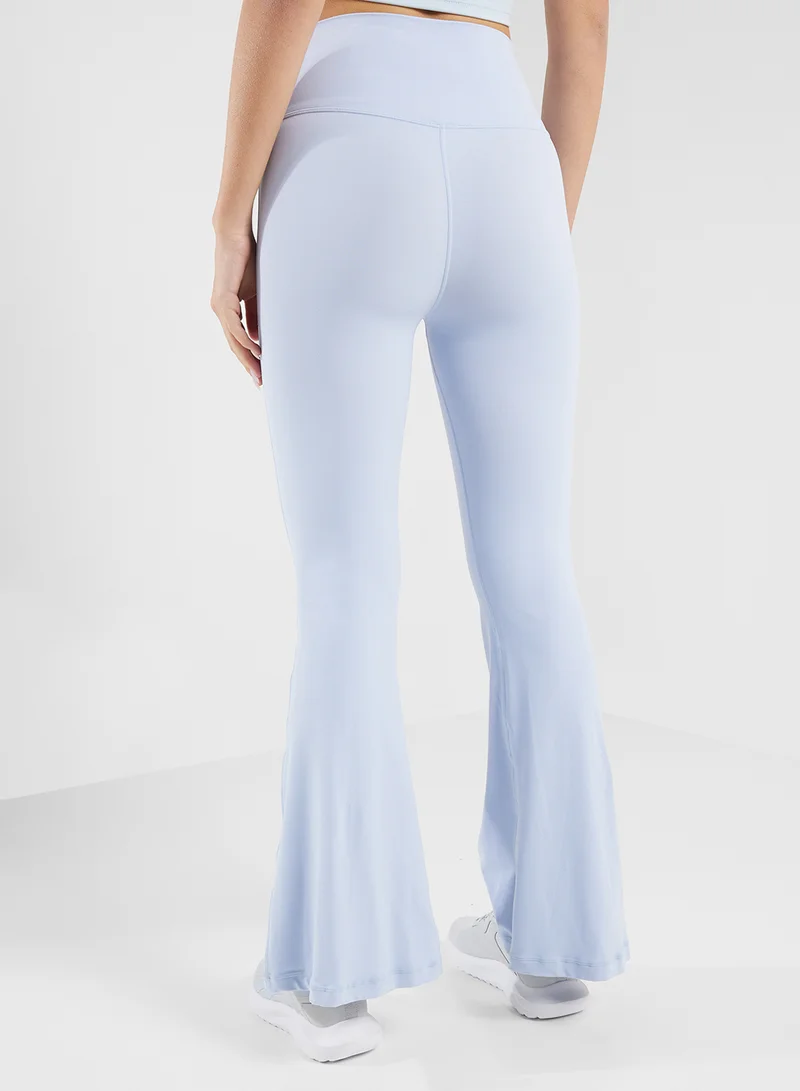 FRWD Soft High Rise Flared Leggings With Front Slit