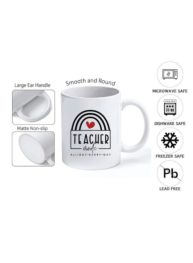 برينت شوب فور مي هدية مثالية ليوم المعلم: حقيبة قطنية مطبوعة وكوب خزفي | هدية مثالية للمعلمين - Image 4