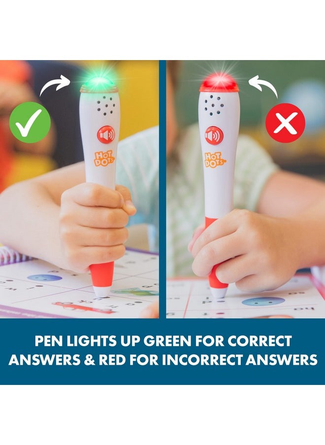 Educational Insights - Hot Dots Let'S Learn Kindergarten Reading - Learn Spelling & Reading Workbook With Interactive Pen, Ages 5+ - Image 1
