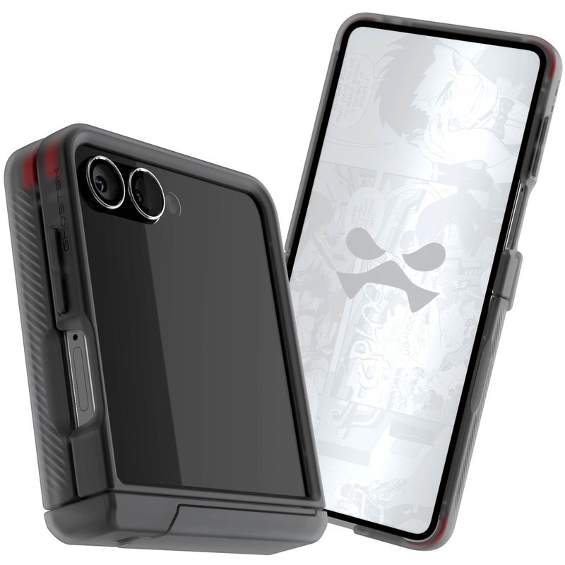 جوستك Ghostek Covert Clear Galaxy Flip 7 Case with Built-in Kickstand, MagSafe and Full Hinge Protection Designed for 2025 Samsung Galaxy Z Flip7 (6.9) (Smoke) - Image 1