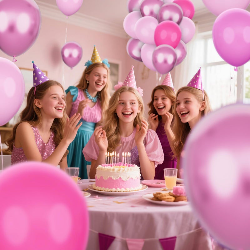 Kawkalsh Pink Balloons Metallic  60Pcs 12Inch Hot Pink Latex Balloon And Dark Magenta Balloons For Birthday Baby Shower Princess Party Decorations - Image 4