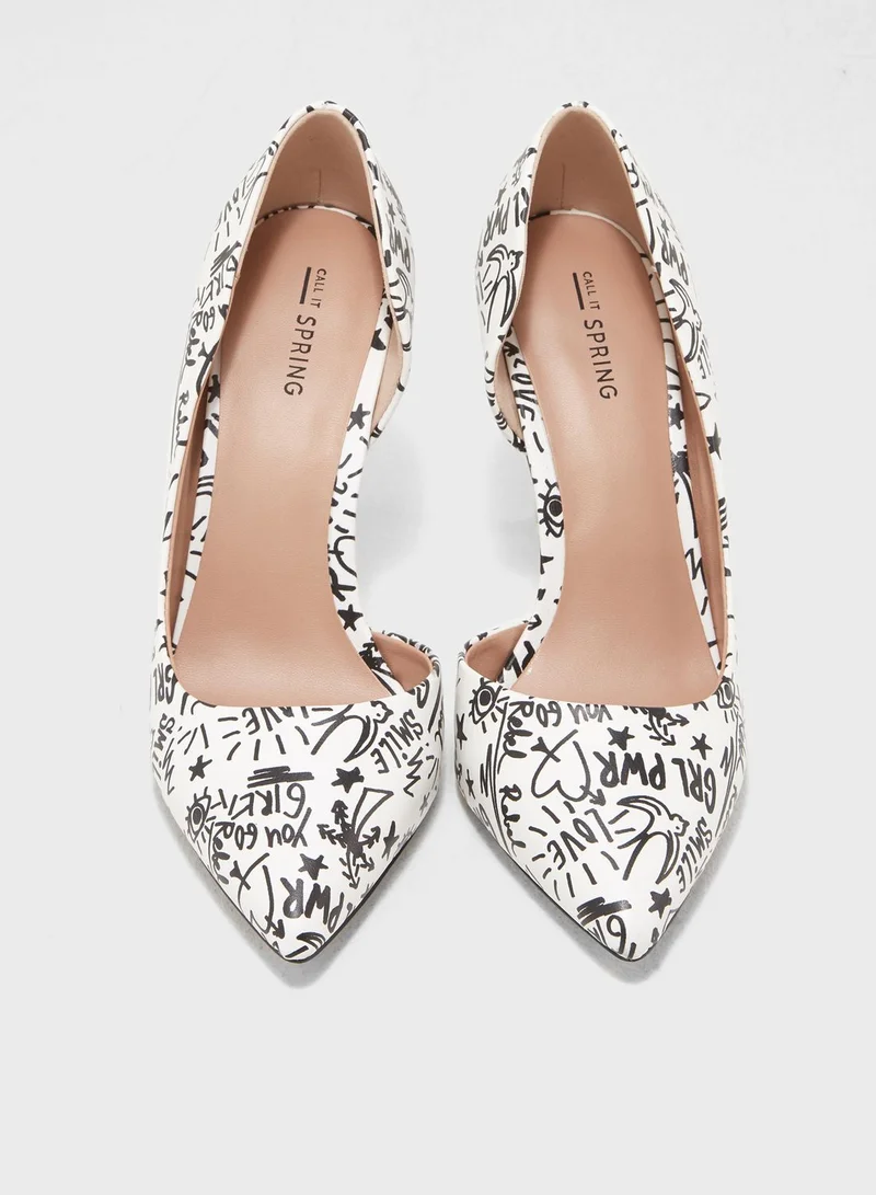 CALL IT SPRING Half D'Orsay Pump
