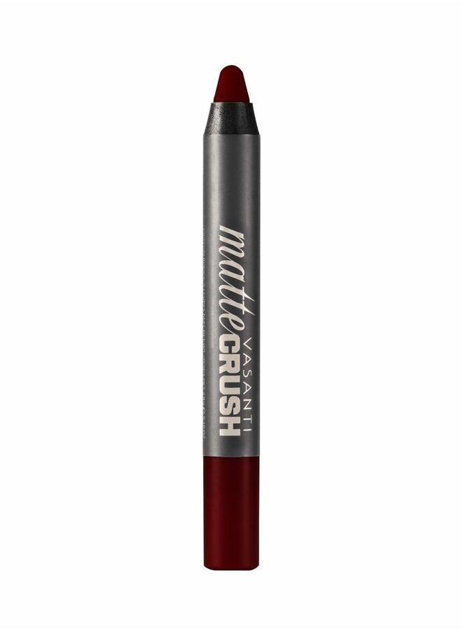 Vasanti Cosmetics Cosmetics Matte Crush Lipstick Pencil (Va Va Voom - Dark Brown) - Long lasting, Water resisitant & Smudge proof - High Pigmented, Soft Matte Lip Liner Makeup  - Image 1
