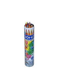 DOMS DOMS Colour Pencils - Round Tin Box 12+1 Shades  - Image 2