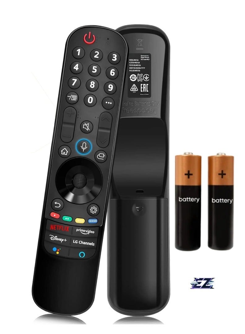 PopZa Voice Remote Control for LG Smart TV - Siawclub LG Magic Replacement Remote with Pointer and Voice Function, Compatible with LG UHD OLED QNED NanoCell 4K 8K Smart TVs – Includes Battery - Image 1