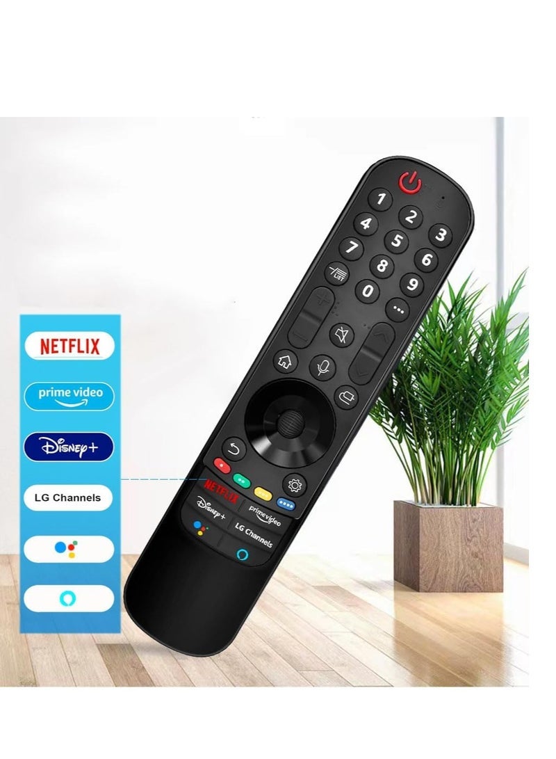 PopZa Voice Remote Control for LG Smart TV - Siawclub LG Magic Replacement Remote with Pointer and Voice Function, Compatible with LG UHD OLED QNED NanoCell 4K 8K Smart TVs – Includes Battery - Image 4