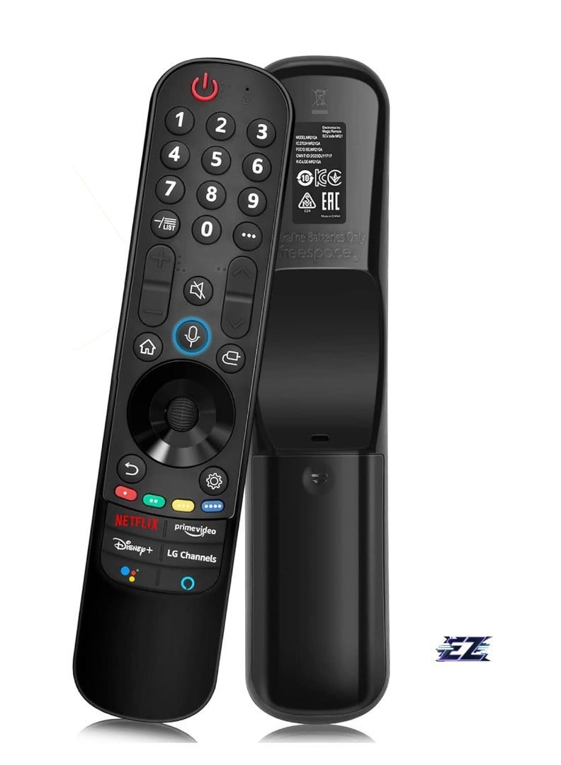 PopZa Voice Remote Control for LG Smart TV - Siawclub LG Magic Replacement Remote with Pointer and Voice Function, Compatible with LG UHD OLED QNED NanoCell 4K 8K Smart TVs – Includes Battery - Image 2