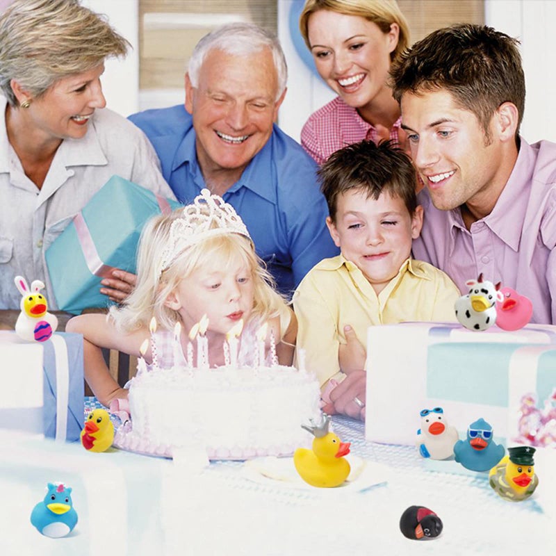 XY-WQ XY -WQ Rubber Duck 150 Pack for Jeeps Bath Toy Linds - 2.3 بوصة سائبة بطة Floater for Kids - إكسسوارات استحمام الأطفال - تفضل الحفلات وقت الاستحمام وأكثر (50 نوعًا) - Image 5