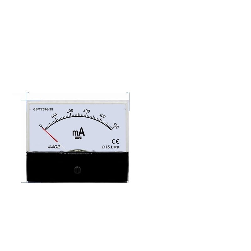 1pcs DC/AC Milliampere Meter, Ammeter, Small Current Test,Panel size80mm* 100mm, Hole Size 59mm(44C2 DC,1mA) - Image 2