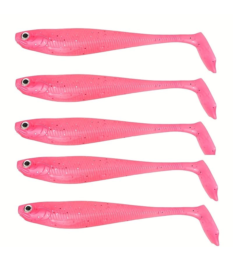 5pcs 11 Color Soft Plastic Lures T Tail Paddle Tail Baits for Saltwater Freshwater - Image 3