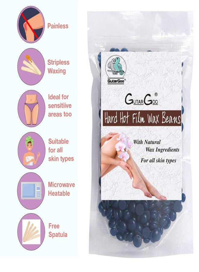 GutarGoo Brazilian Wax - Beans For Painless Hair Removal | For all skin types | Removes Tan, brightens & moisturizes skin | For Arms, Legs, chest, Upper Lips and Full body | Relaxing Lavender |250 gm - Image 3