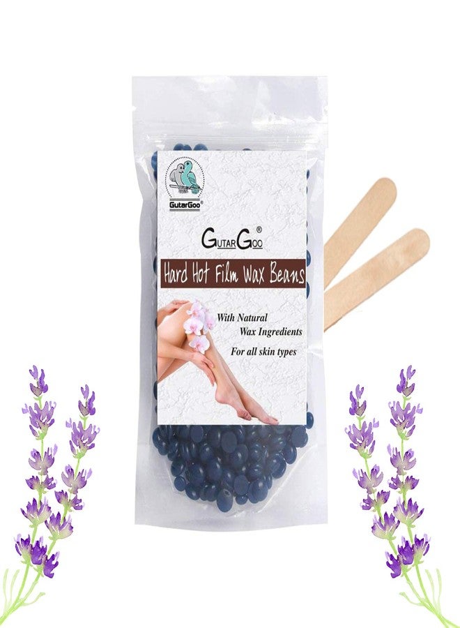 GutarGoo Brazilian Wax - Beans For Painless Hair Removal | For all skin types | Removes Tan, brightens & moisturizes skin | For Arms, Legs, chest, Upper Lips and Full body | Relaxing Lavender |250 gm - Image 1