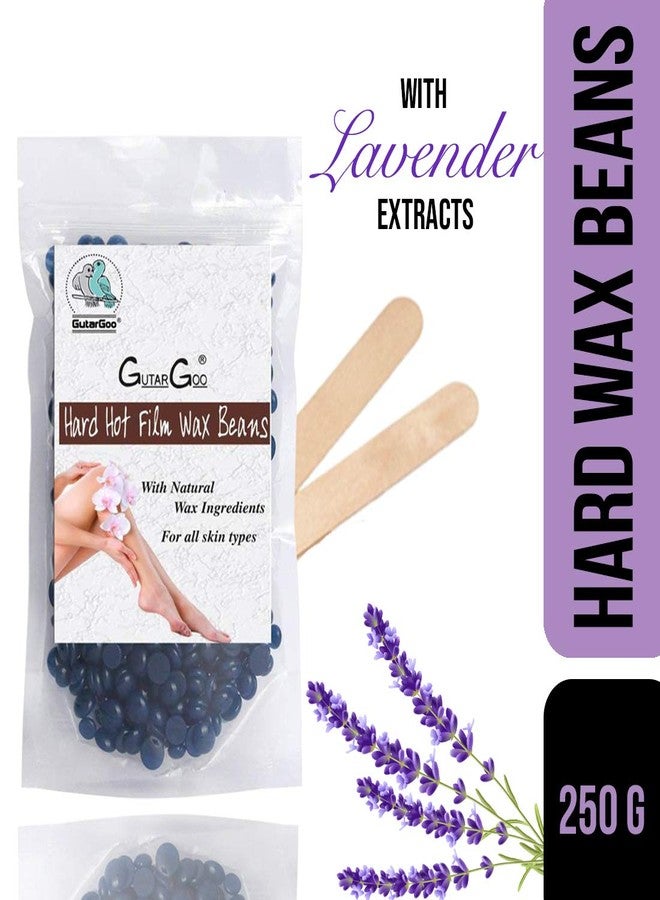 GutarGoo Brazilian Wax - Beans For Painless Hair Removal | For all skin types | Removes Tan, brightens & moisturizes skin | For Arms, Legs, chest, Upper Lips and Full body | Relaxing Lavender |250 gm - Image 2