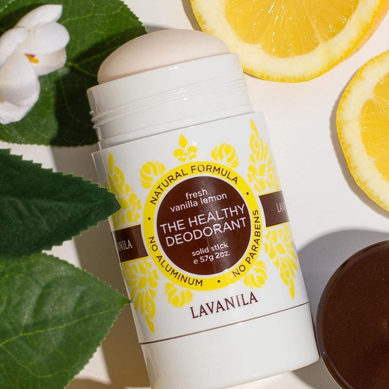 Lavanila Vanilla Lemon Deodorant for Women 2-Pack (2 Oz Each) - Natural Aluminum Free Solid Stick Deodorant, Made In USA, Vegan - Image 2