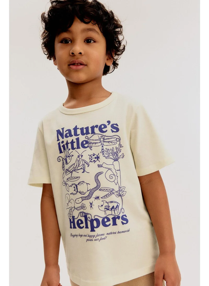 H&M Printed cotton T-shirt