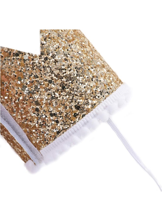 Half Birthday Party Crown - 1/2 Golden birthday Party hat, Happy Birthday Crown for Children, Party photo props, Party decoration - Image 4