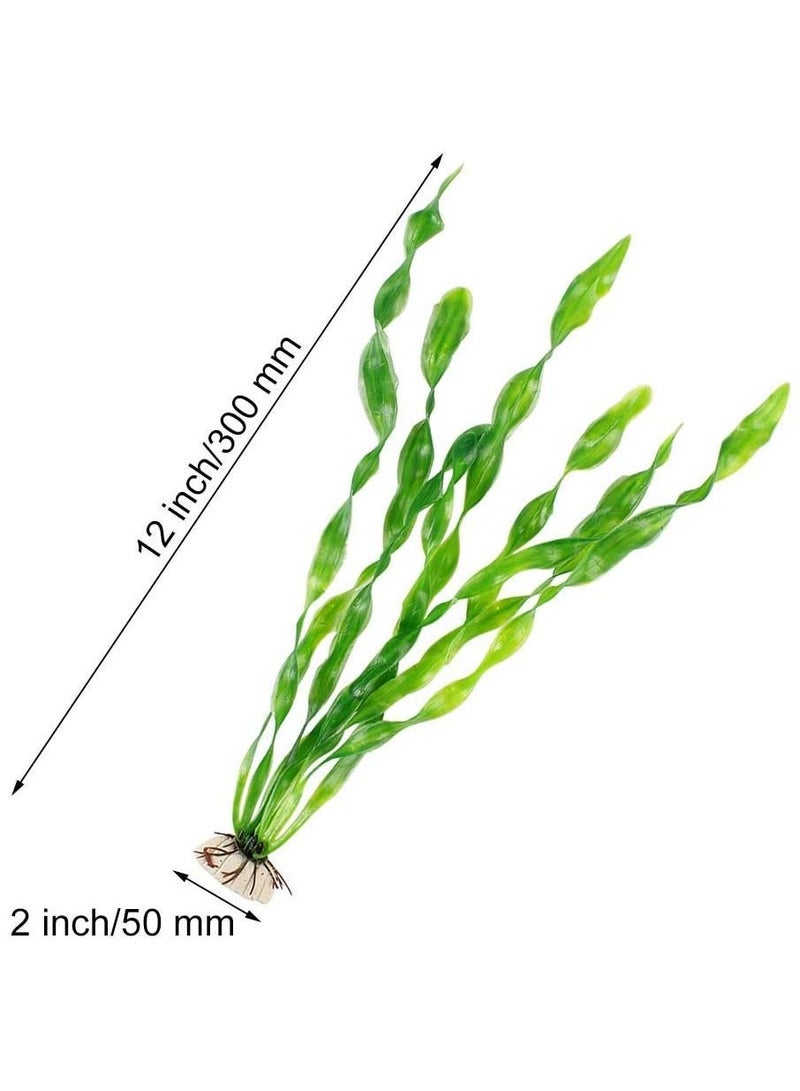 نباتات مياه الأعشاب البحرية الاصطناعية لتزيين الأكواريوم 10 قطع - Image 4