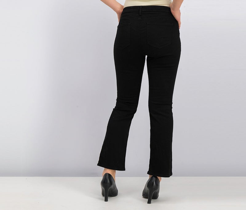 NYDJ Women Petite Barbara Bootcut Jeans, Black - Image 3