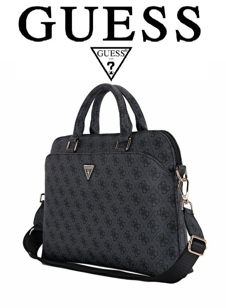 جس شنطة لابتوب شنط جس بمقاس 16انش، شنطة جس مناسبة للابتوب بمقاسات 13/14/15/16 انش، حقيبة لابتوب مصنوعة من الجلد. شنطة لابتوب بتصميم فرنسي انيق وفاخر. شنطة لاب توب اصلية ومعتمد من جس. أسود - Image 1