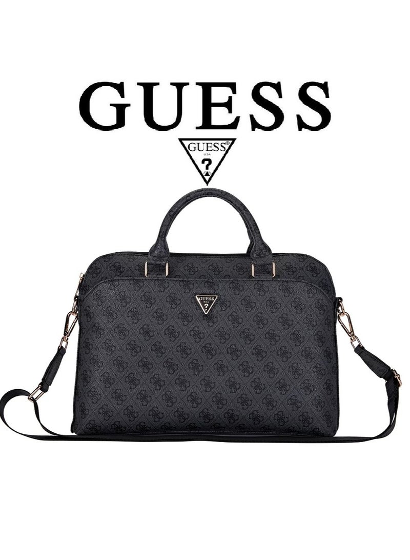 جس شنطة لابتوب شنط جس بمقاس 16انش، شنطة جس مناسبة للابتوب بمقاسات 13/14/15/16 انش، حقيبة لابتوب مصنوعة من الجلد. شنطة لابتوب بتصميم فرنسي انيق وفاخر. شنطة لاب توب اصلية ومعتمد من جس. أسود - Image 2