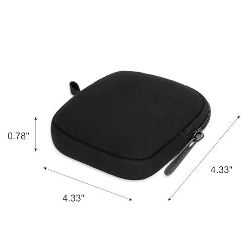 E-Tree 2 Pack Mini Neoprene Pouch Case for Phone Charger Airpods USB Cables Cord ﻿Earphones MagSafe Power Adapter Keychain Small Accessories Storage Organizer Tech Bag,Coin Purse Wallet,Zipper Pocket - Image 4