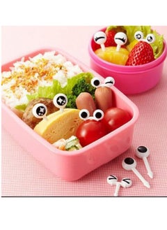 Spaceshoop 10Pcs Cartoon Eye Fruit Fork Toothpick Tableware Bento Lunch Box Decor Plastic  - Image 3